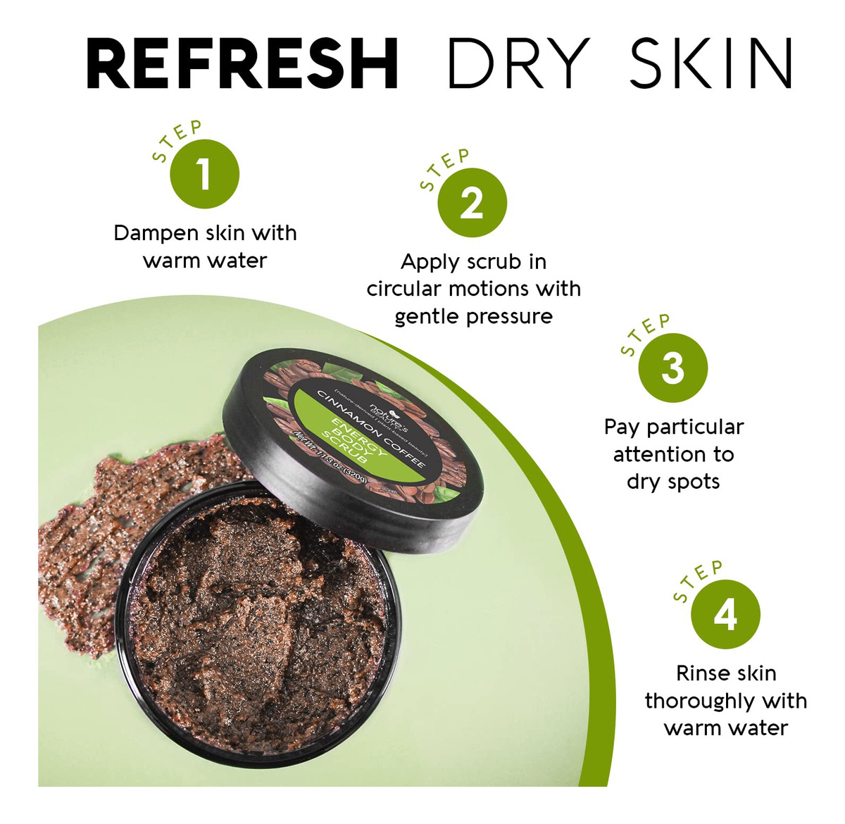 Esfoliante Corporal Nature's Beauty Cinnamon Coffee Energy 3 - Imagem 3