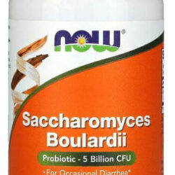 Saccharomyces Boulardii, Now- Probiotico E Digestivo 60 Caps