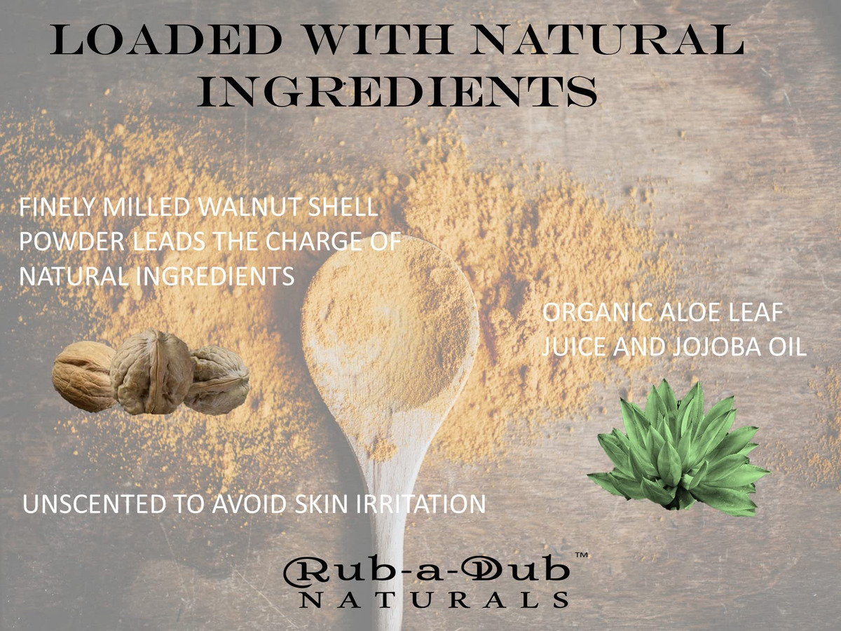 Esfoliante Corporal Rub-a-dub Naturals Premium Walnut 120ml - Imagem 5