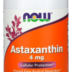 Astaxantina 4mg Now Foods 90softgels Sabor Sem Sabor