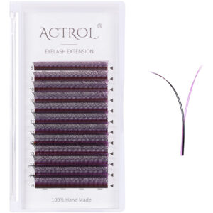 Extensão De Cílios Actrol Yy Dark Purple C Curl 0,07 Mm 8-15