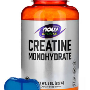 Creatina Monohidratada Now Foods 227g Em Pó + Porta Cápsulas