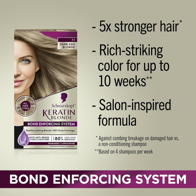 Schwarzkopf Keratin Color Coloração Permanente Do Cabelo,... - Image 4