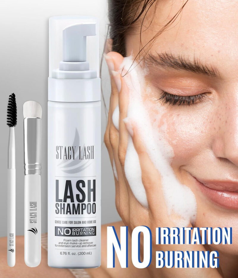 Shampoo De Extensão De Cílios Stacy Lash 200 Ml Com Escova - Image 2
