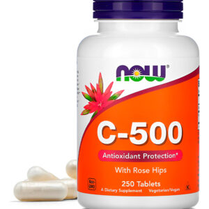 Now Foods Vitamina C 500mg E Rosa Mosqueta 250tabls