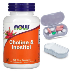 Colina E Inositol Now Foods 100 Caps + Porta Cápsulas