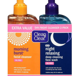 Clean Amp Clear 2pack Limpador Facial Para Dia E Noite Citru