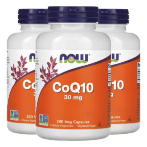 Coenzima Coq10 30mg Now Foods 240 Cáps Importado 3un