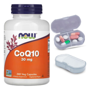 Coenzima Coq10 30mg Now Foods 240 Cáps + Porta Cápsulas