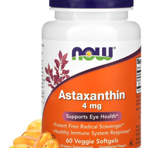 Astaxantina 4mg 60vegs Softgel Nowfoods Importado
