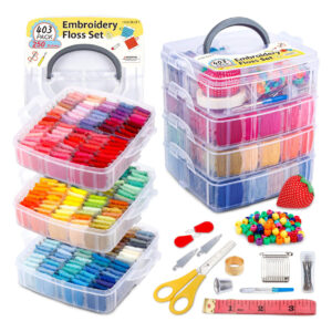 Conjunto De Fio Dental Bordado Inscraft, Pacote 403, Com 250