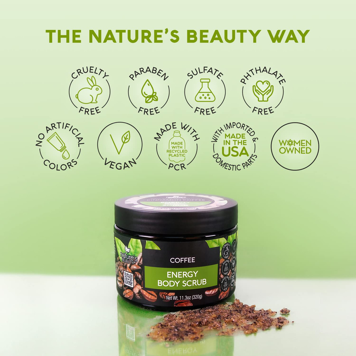 Esfoliante Corporal Nature's Beauty Cinnamon Coffee Energy 3 - Imagem 5