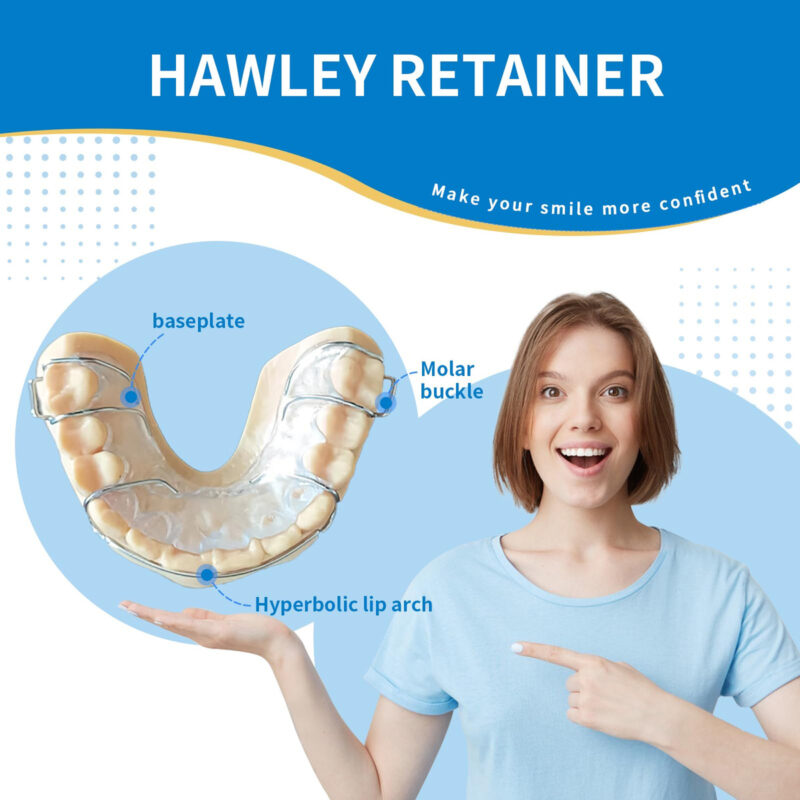 Retainers Smileins Lab Custom Hawley Para Camiseta Superior - Image 3