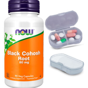 Black Cohosh Root 80mg Now Foods 90 Cáps + Porta Cápsulas