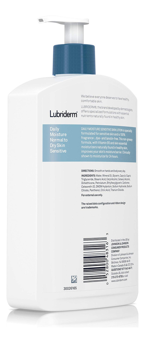 Loção Corporal Lubriderm Daily Moisture Sensitive Skin 473ml - Imagem 6