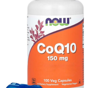 Co-enzima Coq/10 150mg Now Foods 100 Caps + Porta Cápsulas