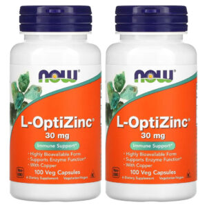 Now Foods L-optizinc 30mg 100 Veg Caps / No Brasil 2un