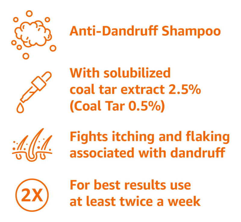 Shampoo Amazon Basics Therapeutic Plus Gel De Alcatrão Antic - Image 3