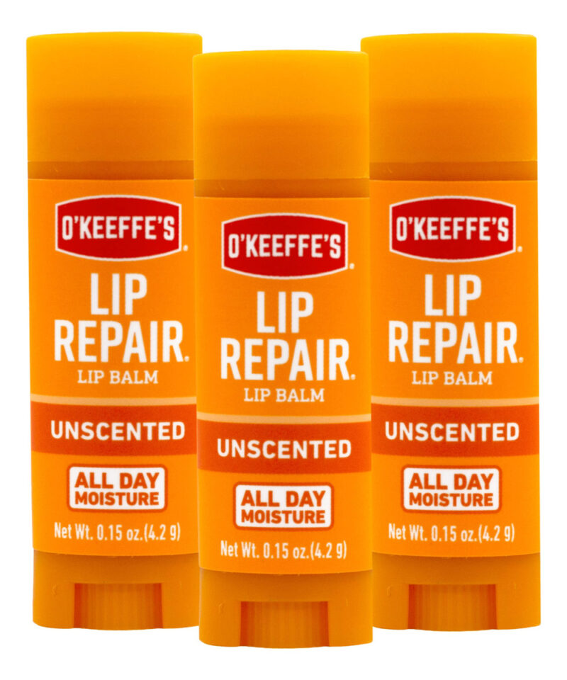 Protetor Labial Sem Perfume O'keeffe's, Reparador Labial Par