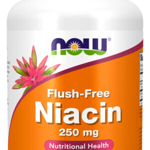 Niacina 250mg Now Foods Flush-free 180 Cápsula Importado