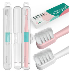 Escova De Dentes Elétrica Samseel Sonic, Pacote Com 2 Unidad