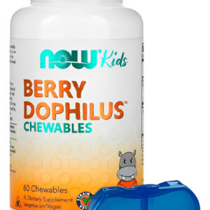 Berrydophilus Infantil Now Foods 60chewable + Porta Cápsulas