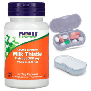 Cardo Mariano 300mg Now Foods 50 Cáps + Porta Cápsulas