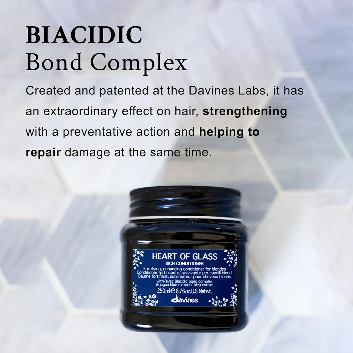 Condicionador Davines Heart Of Glass Rich For Blonde Care 26 - Imagem 6