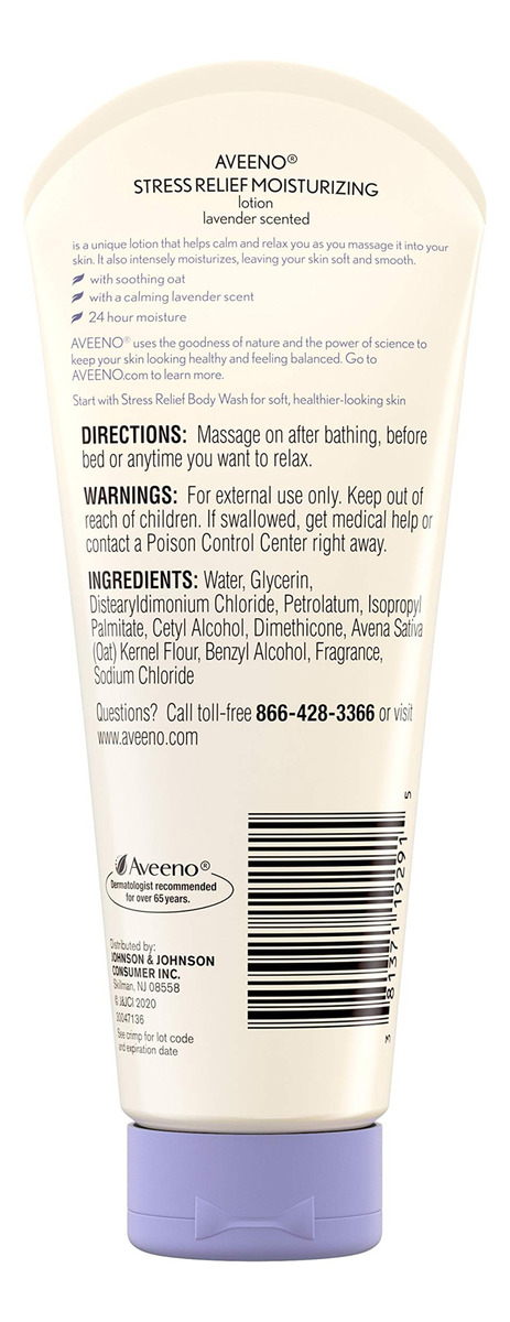 Loção Corporal Aveeno Stress Relief Com Lavanda 75ml (pacote - Imagem 4
