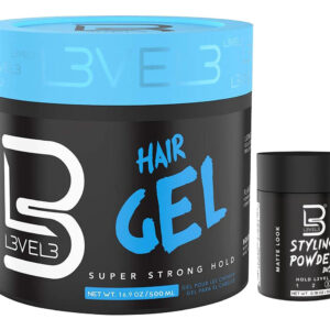 Gel De Cabelo L3 Super Strong Hold Free, Brilho Duradouro