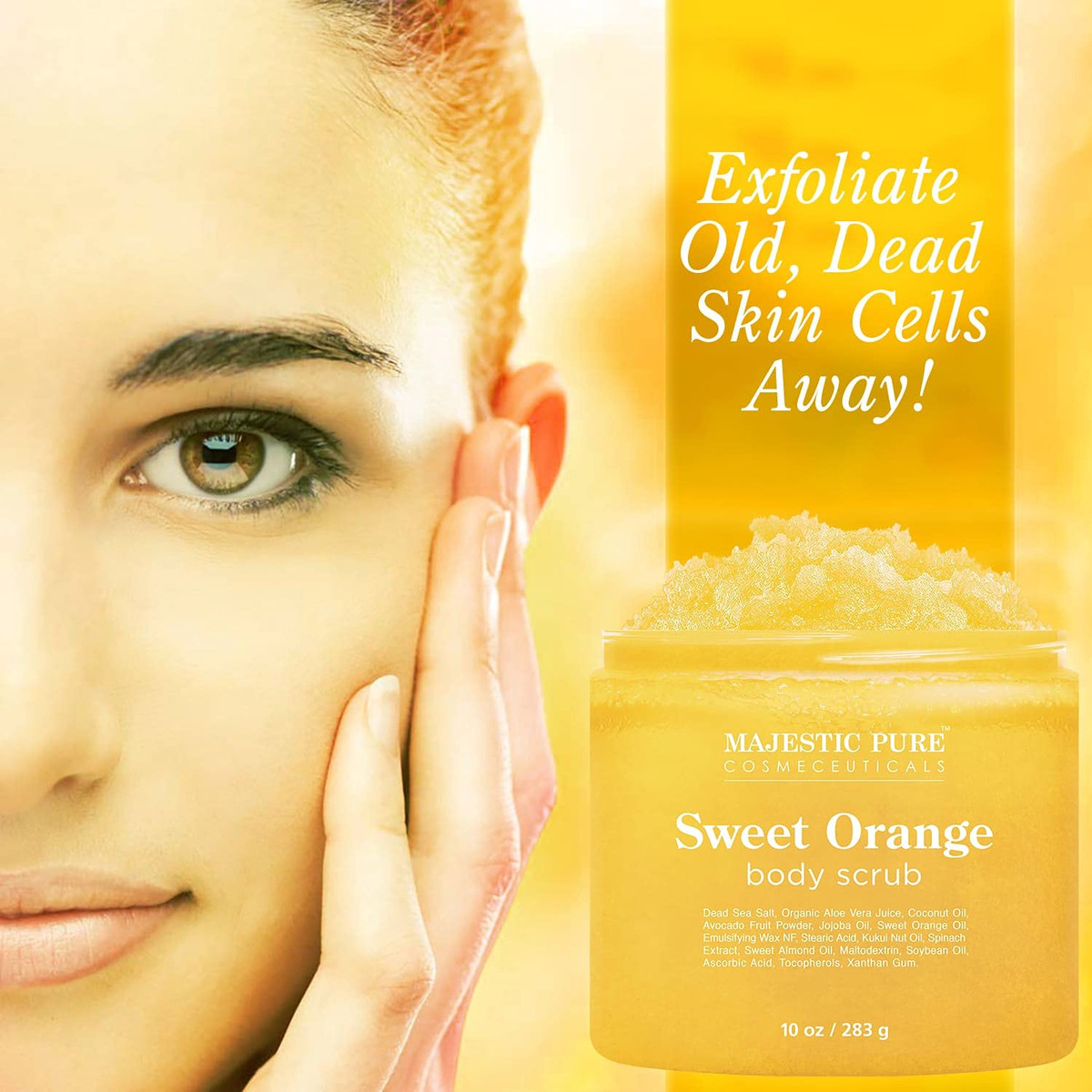 Esfoliante Corporal Majestic Pure Sweet Orange 300ml Para To - Imagem 2