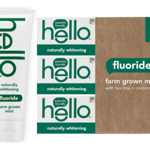 Pasta De Dentes Hello Naturally Whitening Com Sabor De Horte