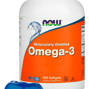 Now Foods Ômega3 Molecularmente Destilado 500soft +porta Cap