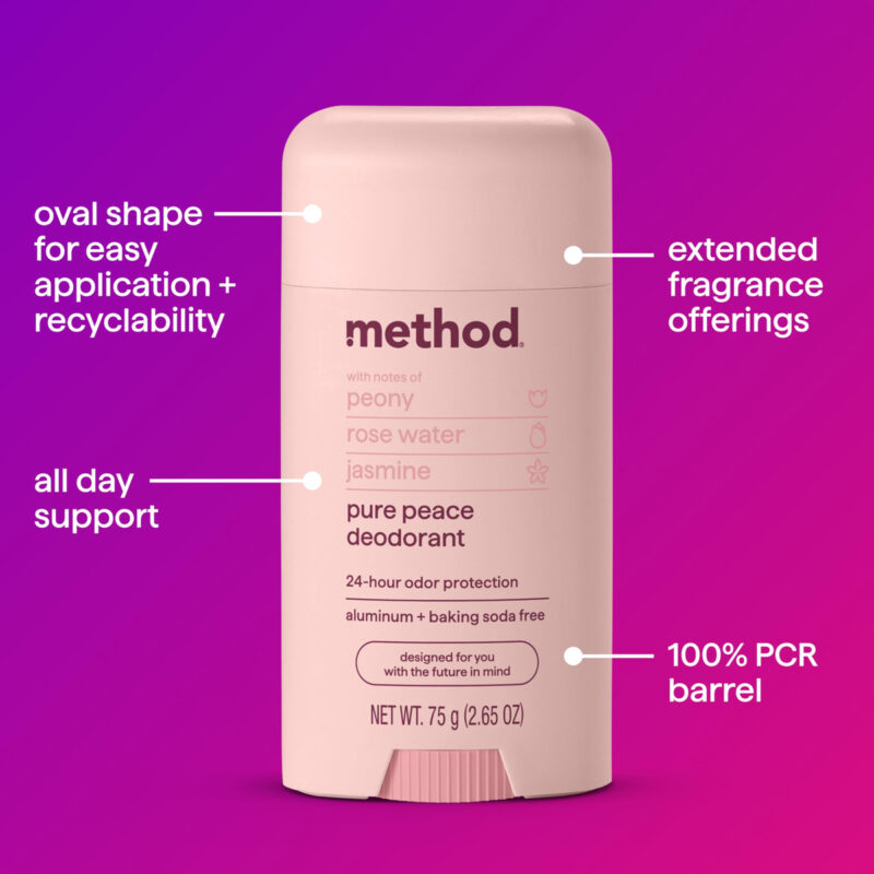 Método Desodorante Pure Peace 78ml Proteção Contra Odores 24 - Image 3