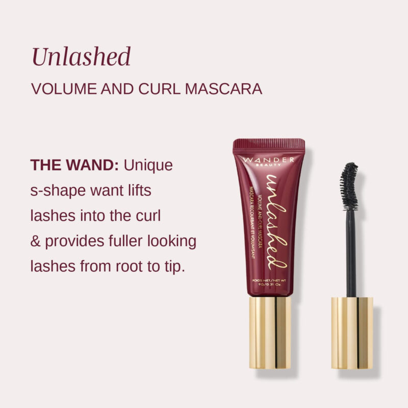 Rímel Wander Beauty Unlashed Volume & Curl 9 Em 1 9 Ml Preto - Image 3