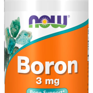 Boron 3mg Now Foods 100 Cápsulas Importado