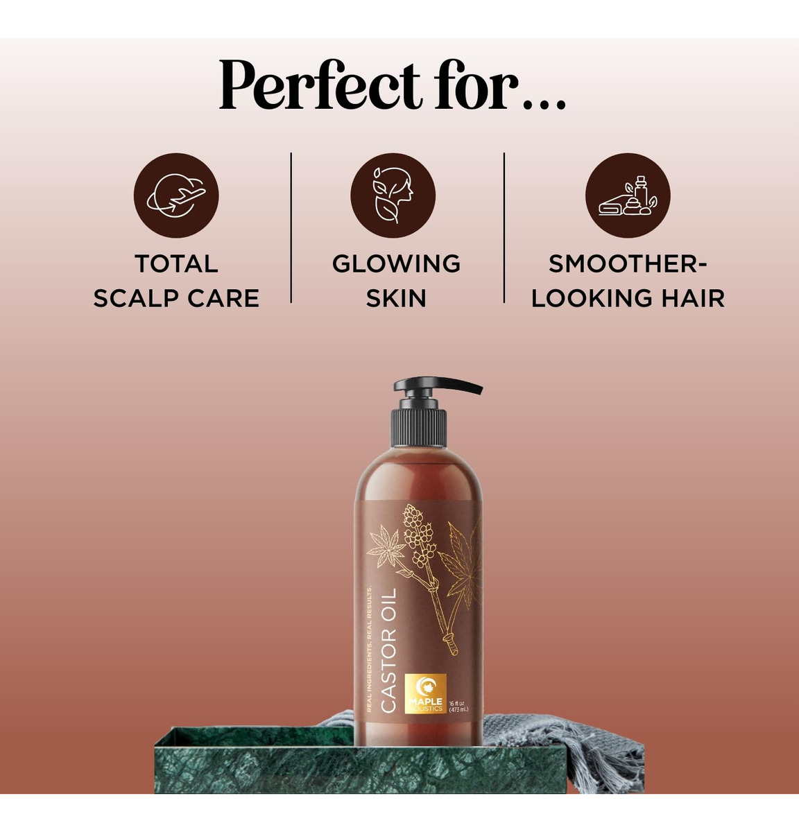 Óleo De Rícino Maple Holistics Para Cuidados Com O Corpo E A - Imagem 2