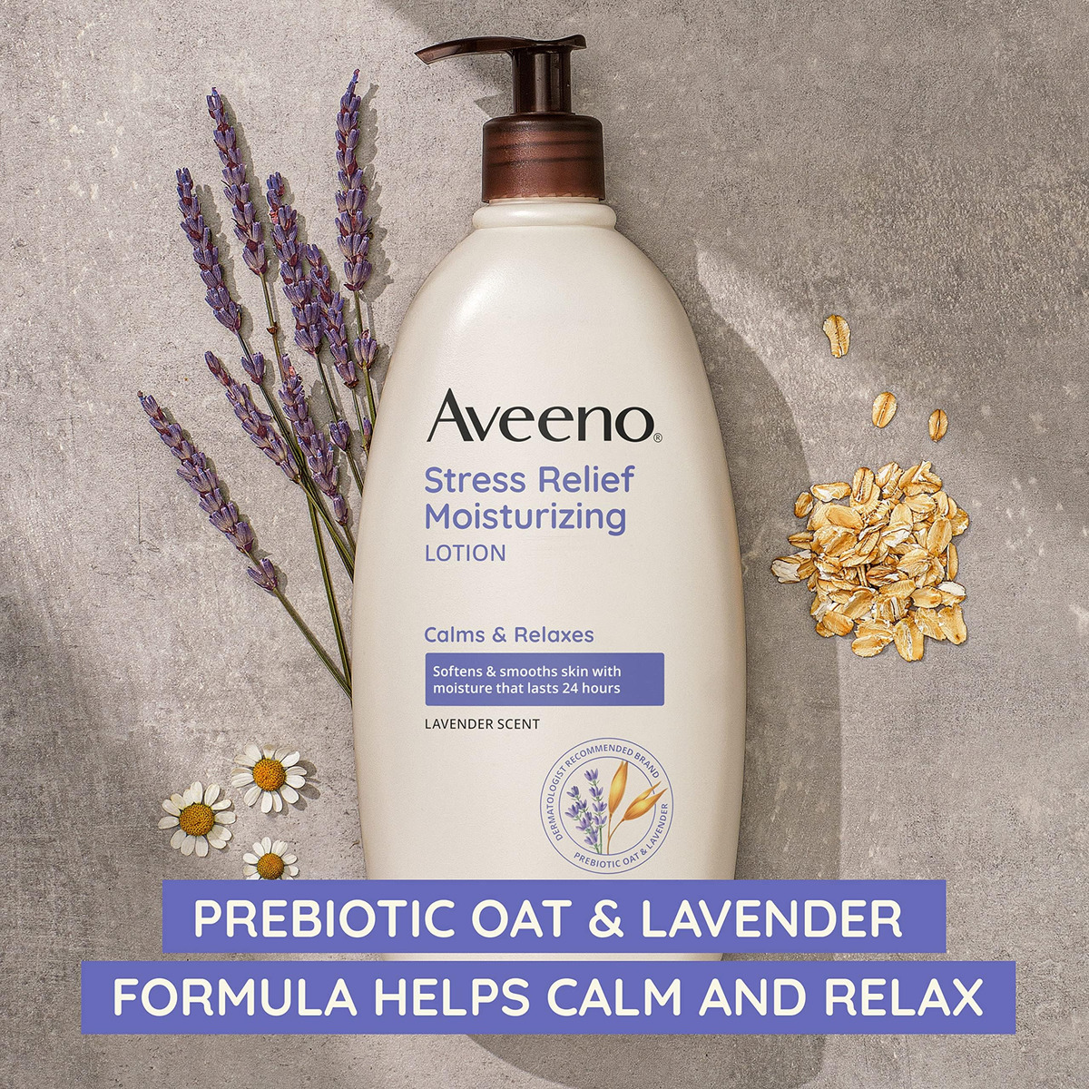 Loção Corporal Aveeno Stress Relief Hidratante 540ml (pacote - Imagem 5