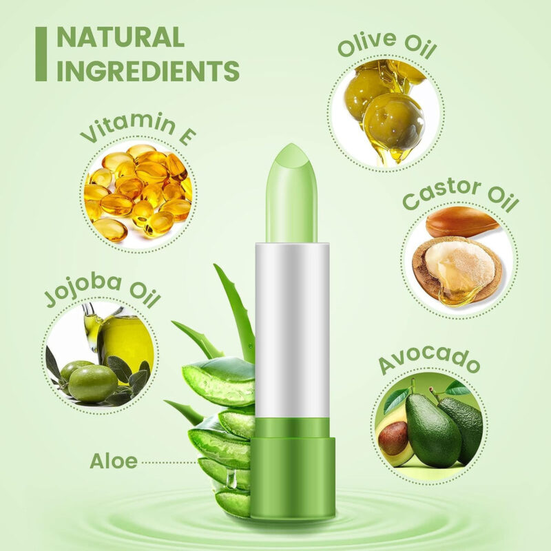 Bálsamo Labial Ownest Aloe Vera De Longa Duração, 5 Pacotes - Image 5