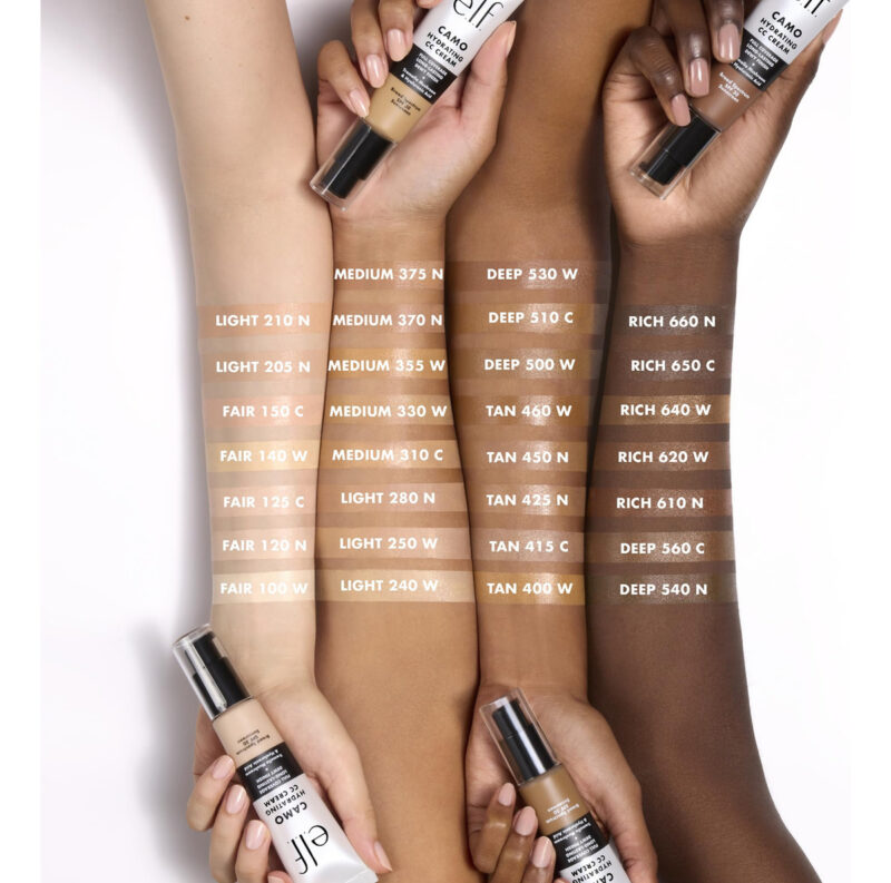 Cc Cream E.l.f. Hydrating Camo Spf 30 Com Cobertura Total Fa - Image 3