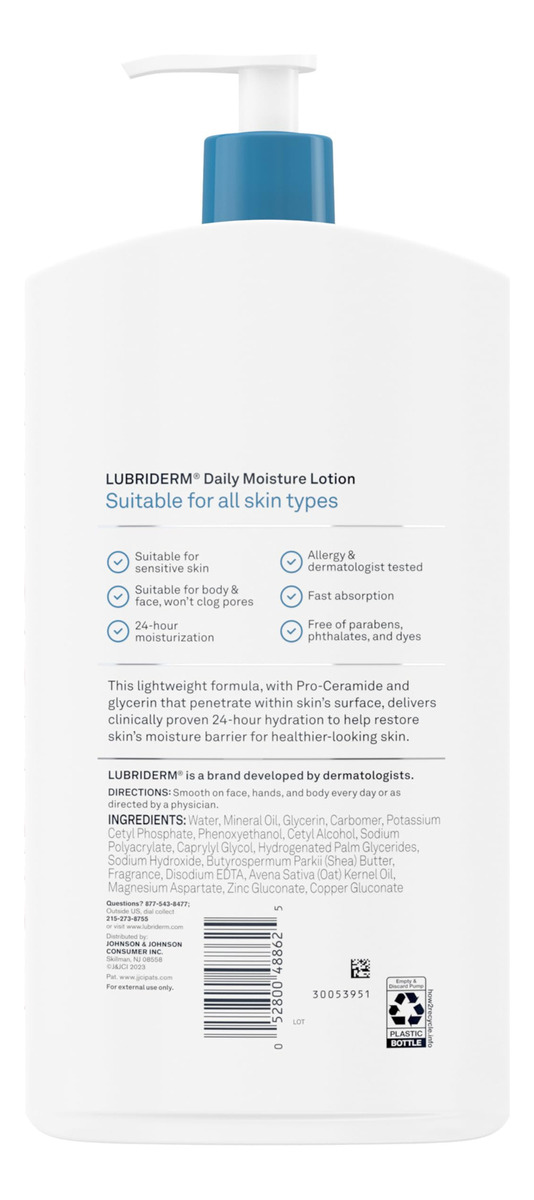 Loção Hidratante Para Corpo E Mãos Lubriderm Daily Moisture - Imagem 9