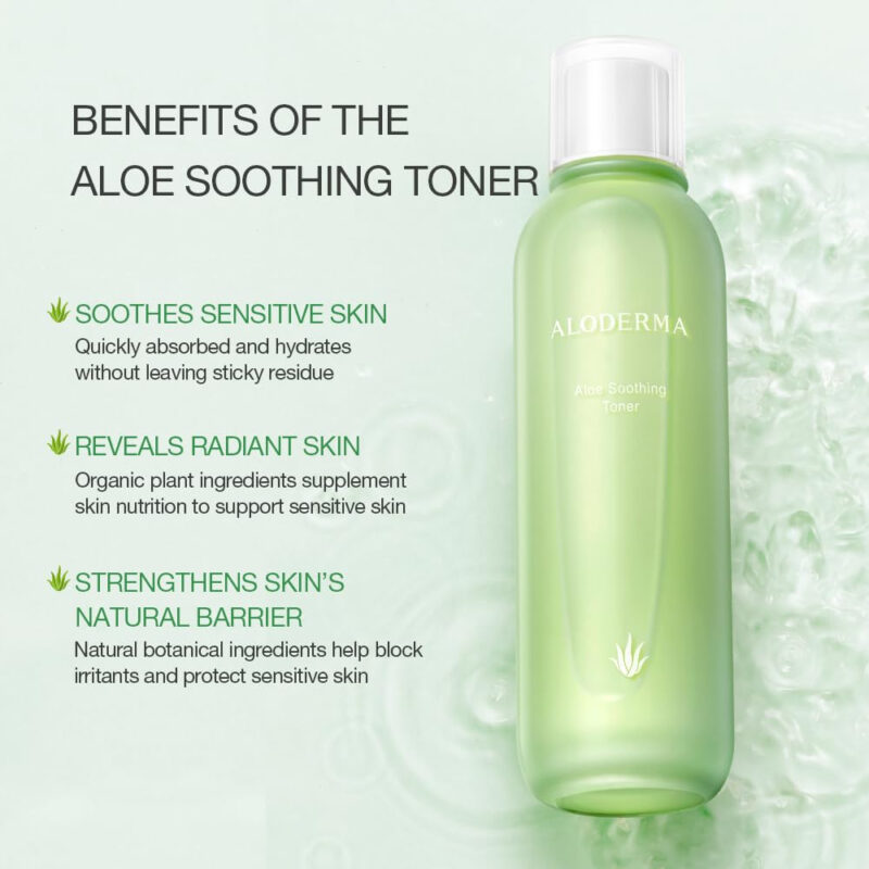 Tônico Facial Aloderma Aloderma Aloe Vera 91% Orgânico Sem Á - Image 3