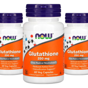 Glutathione Glutationa 250mg Now Foods 60cap Veg 3un