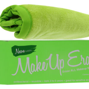 Pano Removedor De Borracha De Maquiagem Verde Neon Para Mulh