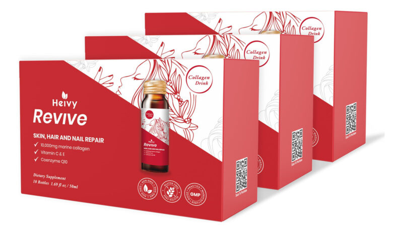 Bebida De Colágeno Heivy Liquid 10.000 Mg Com Coenzima De Ja