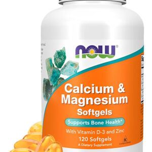 Now Foods Cálcio E Magnésio Com Vitamina D3 E Zinco 120soft