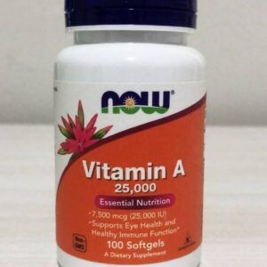 Vitamina A 7.500 Mcg (25.000 Ui) 100 Softgel Now Foods