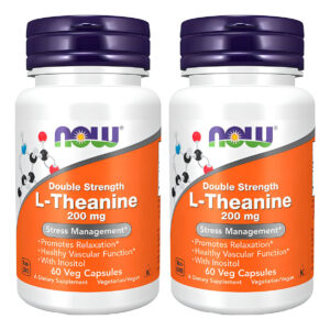L-teanina 200mg Now Foods L-theanine 60 Veg Caps 2un Sabor Sem Sabor