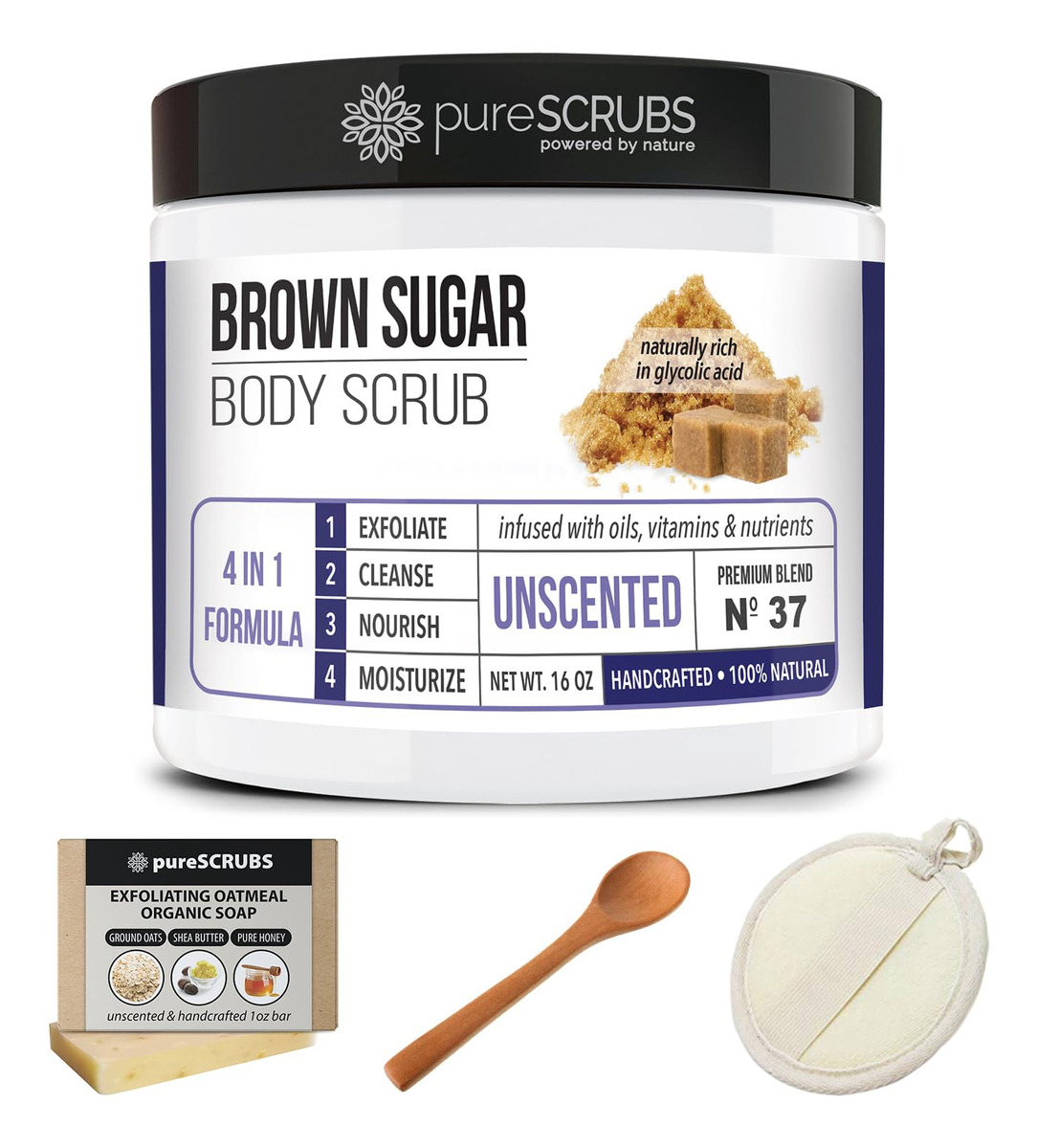 Esfoliante Corporal Purescrubs Premium Com Açúcar Mascavo Se - Imagem 7