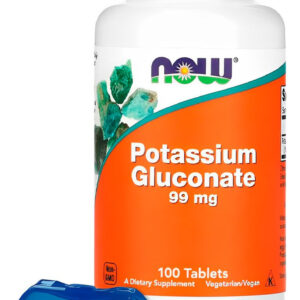 Gluconato De Potássio 99mg Now Foods 100 Tabs +porta Cápsula